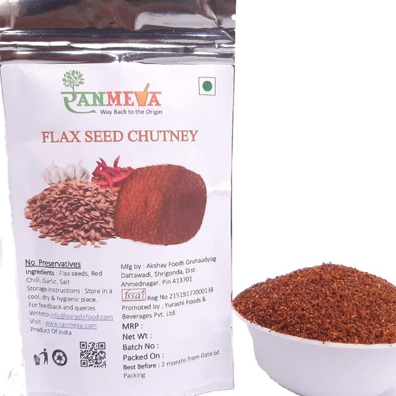 Flax Seed Chutney Powder Alsi Javas Seeds Medium Spicy